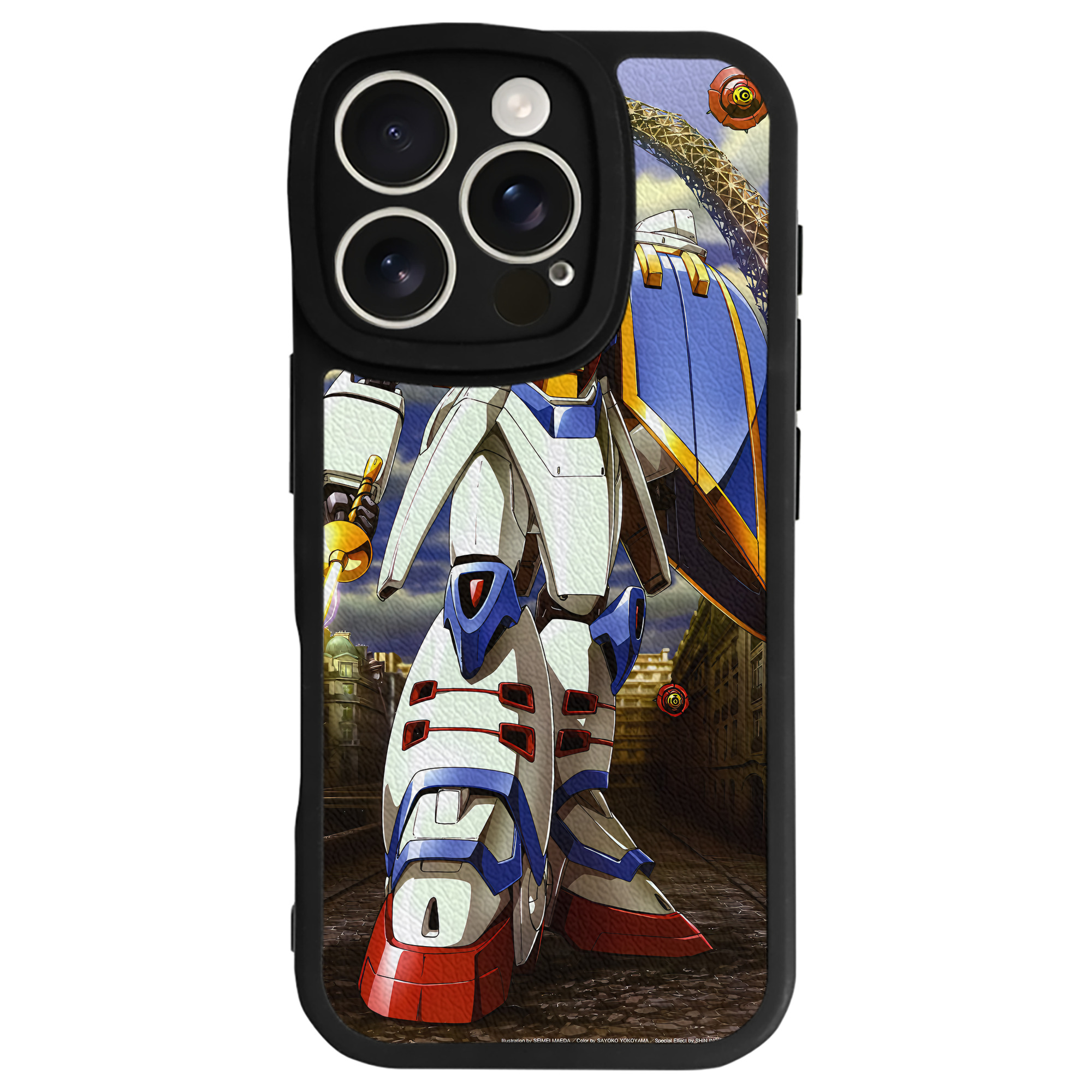 （画像用） 機動戦士ガンダム Mobile Suit Gundam 【iPhone 16シリーズ対応】シリコンスマホケース（レザー調） 材質：シリコン